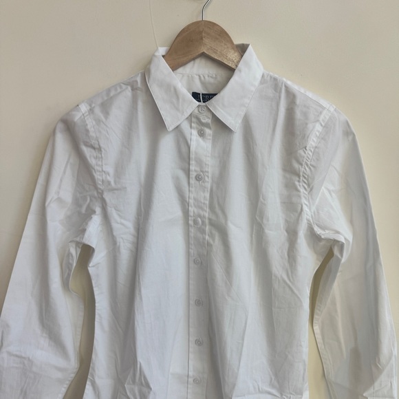 J Crew White Wren Slim Shirt Stretch Cotton Poplin Button Up Collar Women Size 2 - Picture 8 of 15